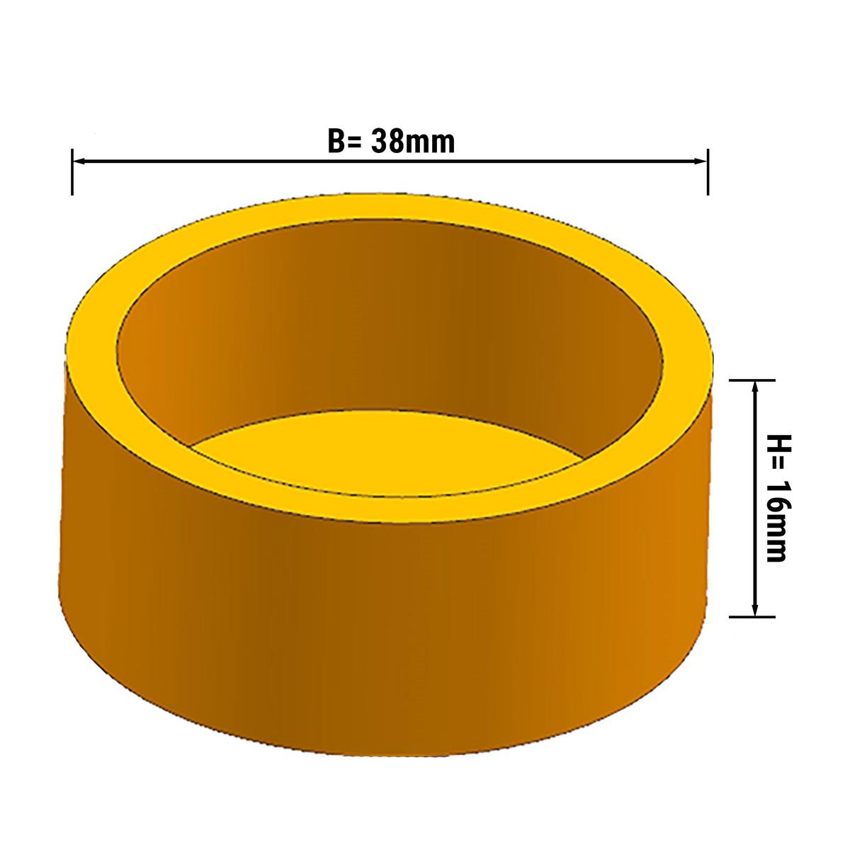 Forma pro stroj na tartaletky - Tvar: kulatý - Ø 37 mm / výška: 16 mm