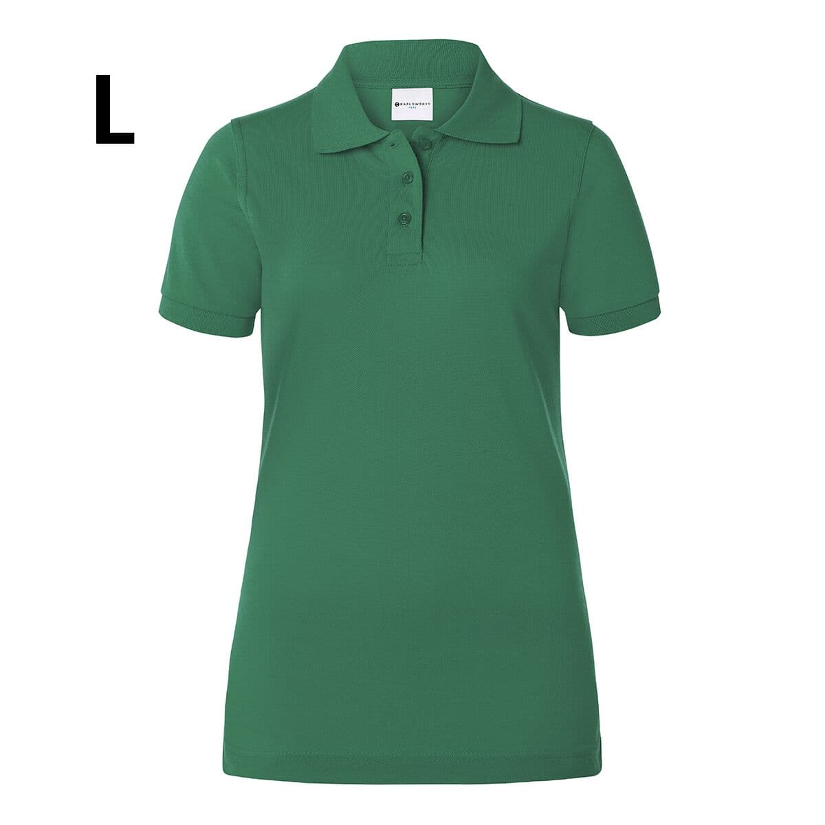 (6 pieces) Karlowsky - Ladies Workwear Poloshirt Basic - Forest Green - Size: L