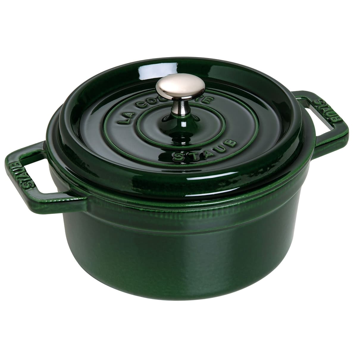 STAUB | LA COCOTTE - kokotka - Ø 220 mm - litina - bazalkově zelená