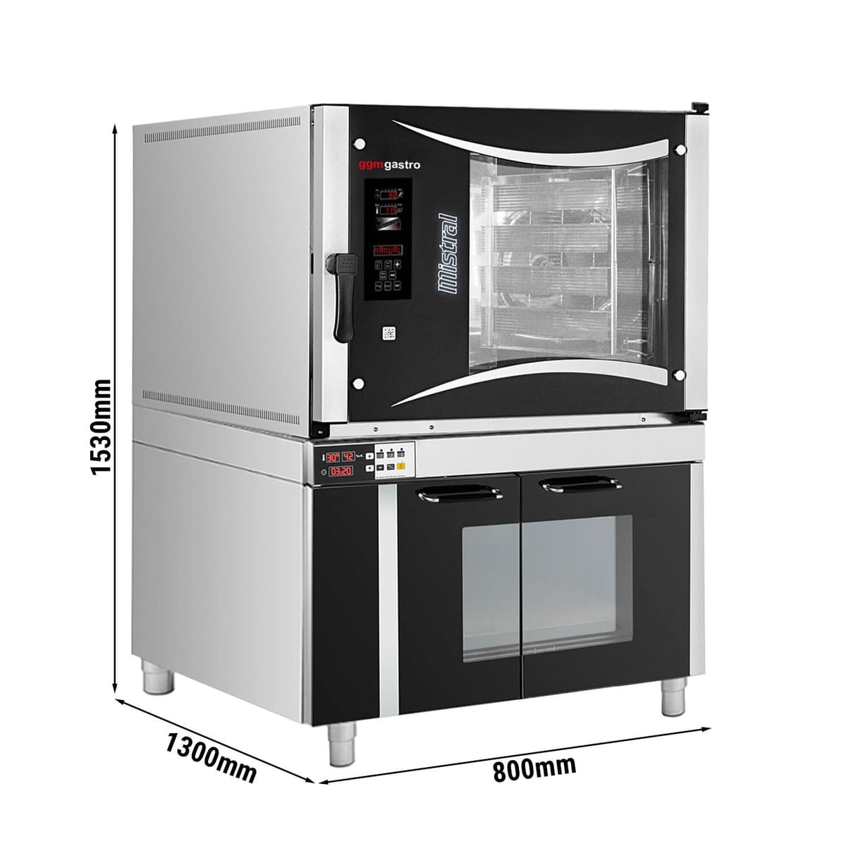 Bakery combi steamer - Digital - 5x EN 80x40 - incl. proofer