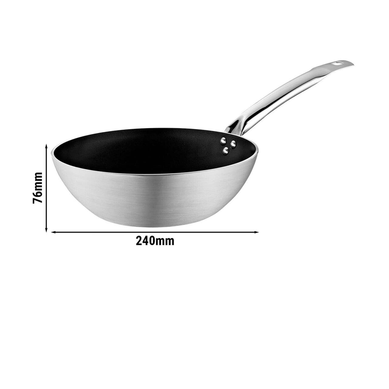 Hliníková pánev Wok - Ø 24 cm