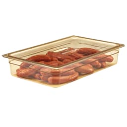 (6 kusů) CAMBRO | H-PAN™ Žáruvzdorné GN nádoby 1/1 - jantar - hloubka 100 mm