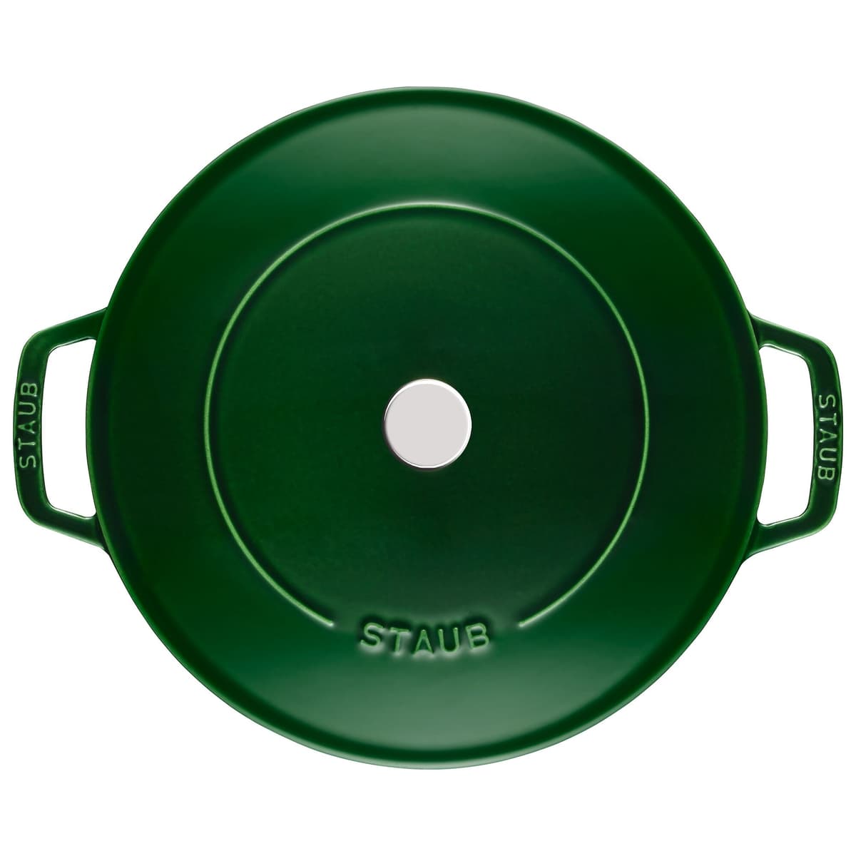 STAUB | BRAISERS - Pečicí hrnec s kapkovitou strukturou Chistera - 240 mm - litina - bazalkově zelený