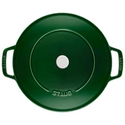 STAUB | BRAISERS - Pečicí hrnec s kapkovitou strukturou Chistera - 240 mm - litina - bazalkově zelený