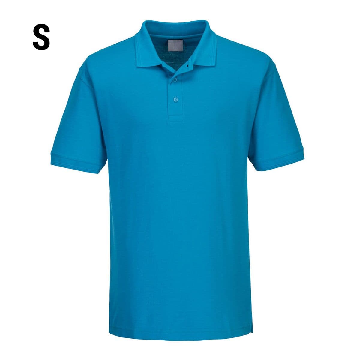 Men's Polo Shirt - Water Blue - Size: S	