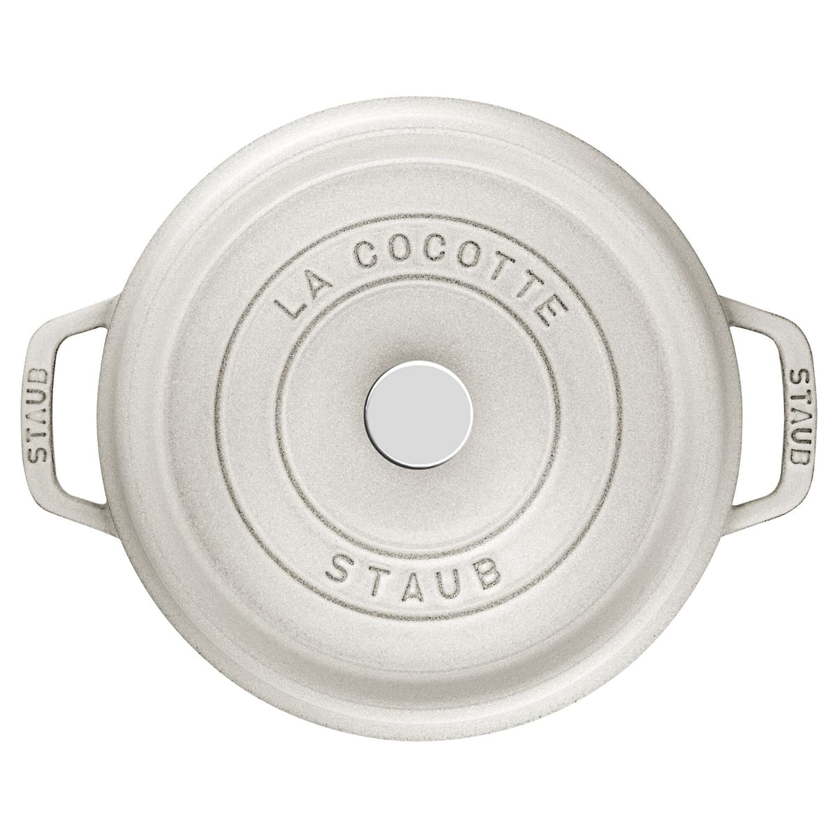 STAUB | LA COCOTTE - kokotka - Ø 220 mm - litina - bílý lanýž