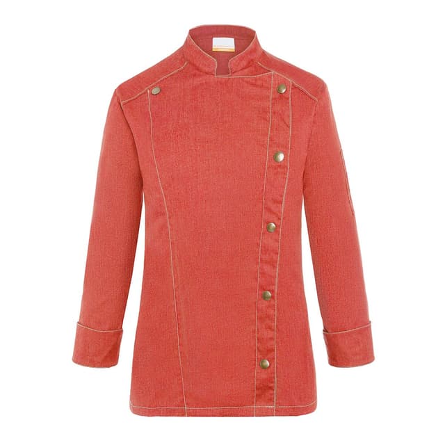 KARLOWSKY | Damenkochjacke Jeans-Style - Vintage Red - Größe: 34