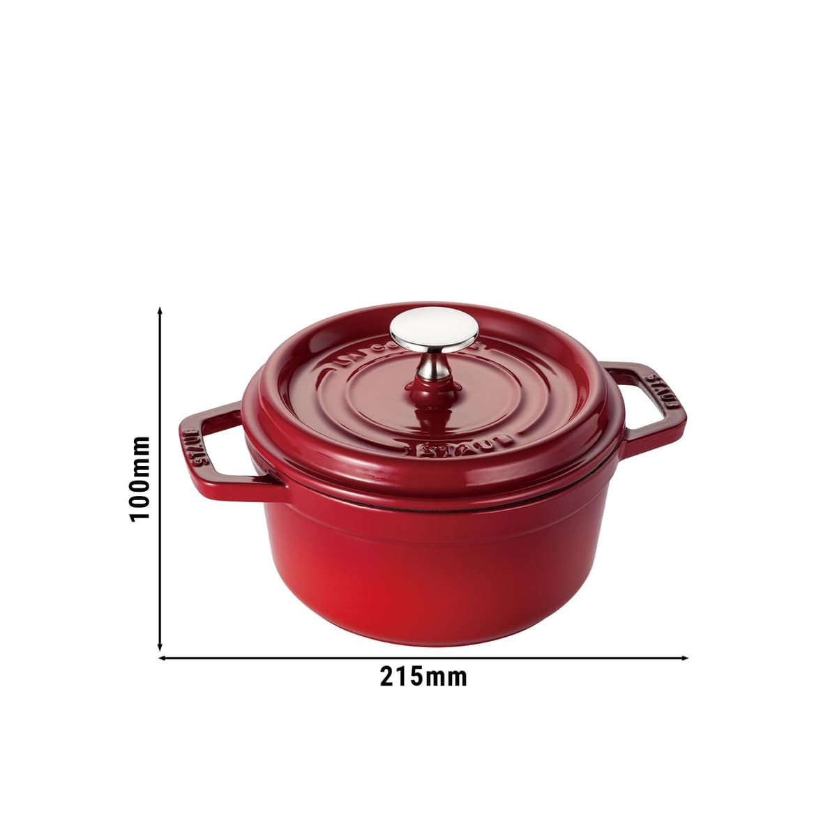 STAUB | LA COCOTTE - kokotka - Ø 160 mm - litina - třešňově červená