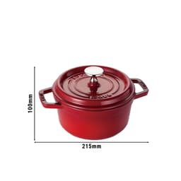 STAUB | LA COCOTTE - Cocotte - Ø 160mm - Gusseisen - Kirsch-Rot