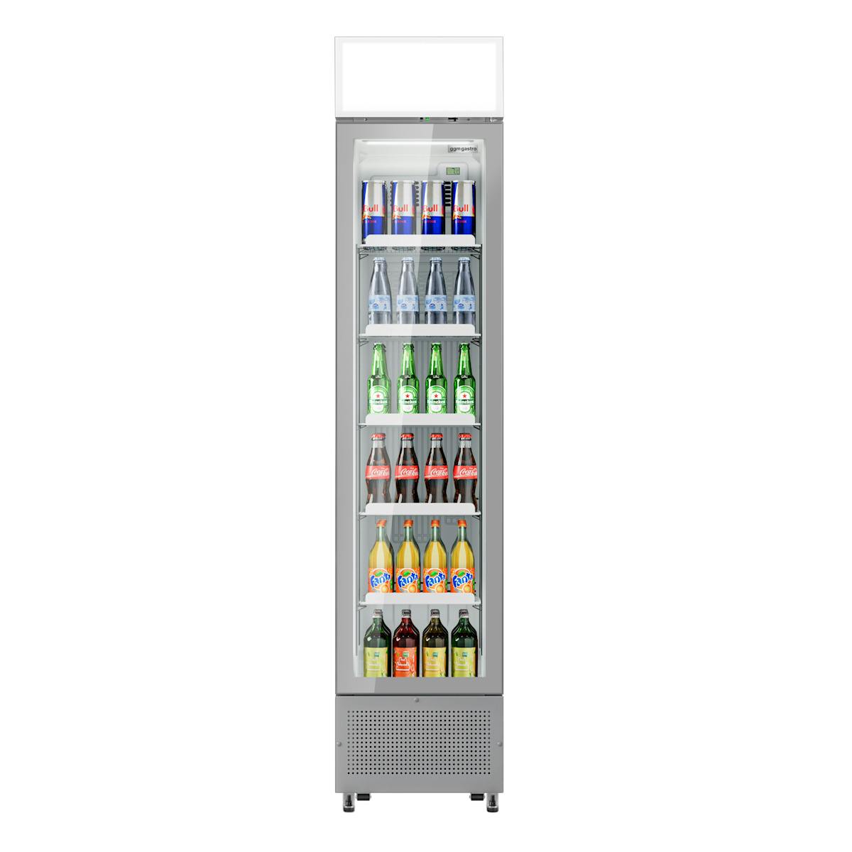 Beverage refrigerator - 145 litres - frameless design - with advertising display