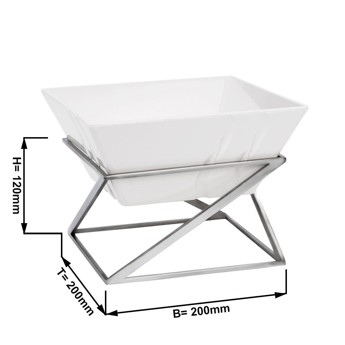 Etagerie / buffet stand - incl. 1 melamine bowl - angular