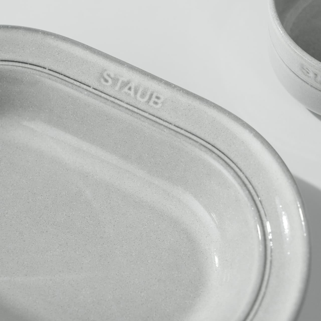 STAUB | DINING LINE - Talíř - hluboký - 250 mm - keramika - bílý lanýž