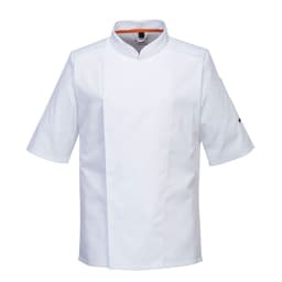 Short Sleeve MeshAir Pro Chef Jacket - White - Size: S