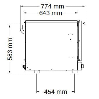 Pekárenská elektrická horkovzdušná trouba KOMPAKT - digitální - 4 plechy EN 60 x 40 nebo GN 1/1