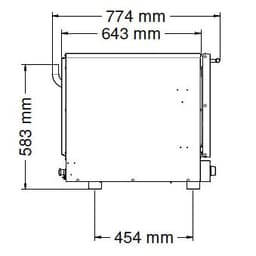 Pekárenská elektrická horkovzdušná trouba KOMPAKT - digitální - 4 plechy EN 60 x 40 nebo GN 1/1