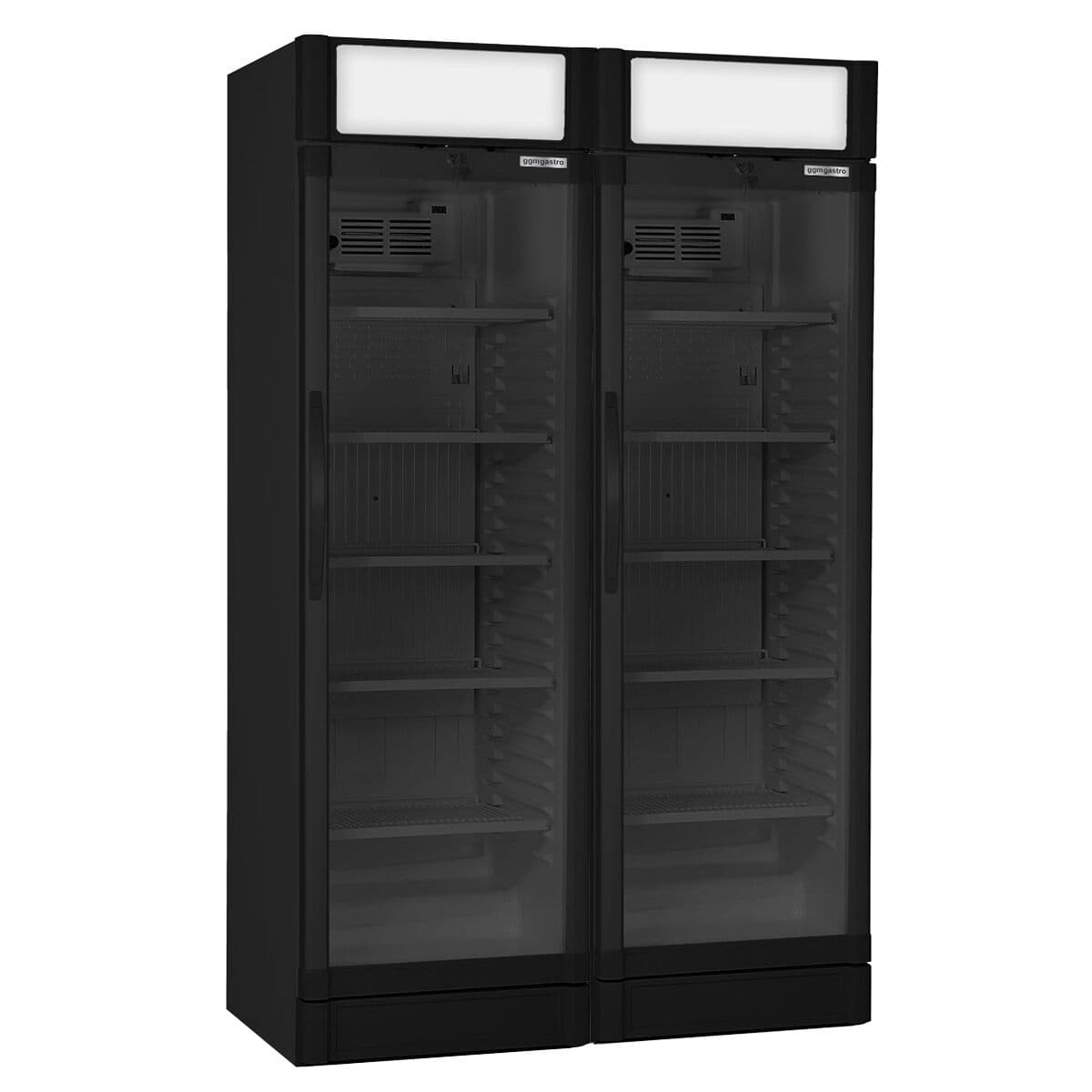 (2 pieces) Beverage refrigerator - 694 litres (total) - black