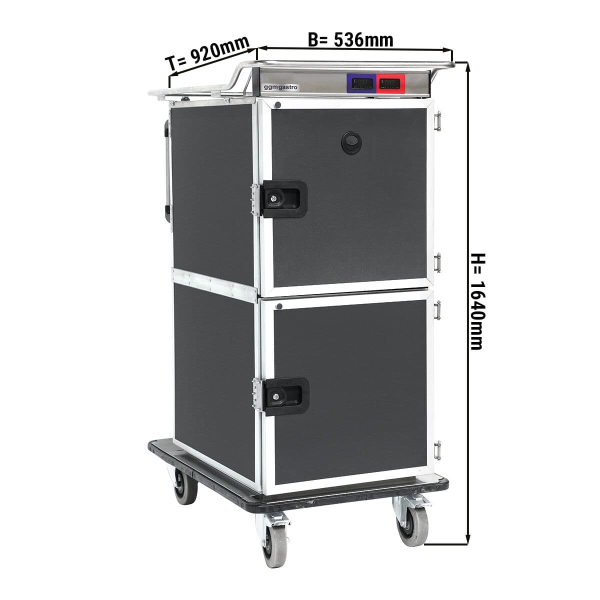 Banquet trolley hot & cold - 2x 6x GN 1/1