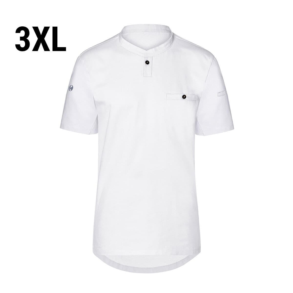 (6 pieces) Karlowsky - Short Sleeve Men's Work Shirt Performance - White - Size: 3XL