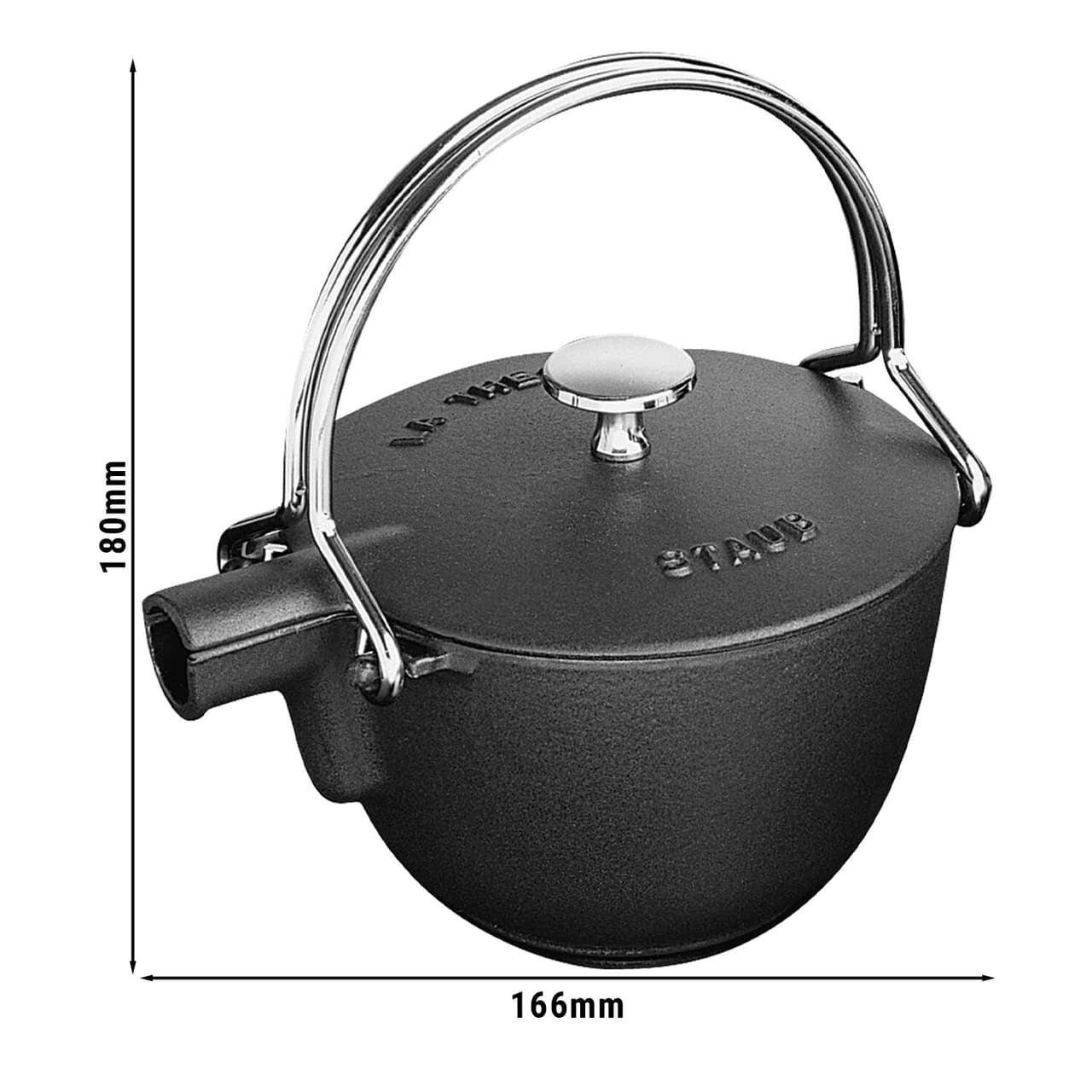 STAUB | SPECIALITIES - Konvice na čaj - 1,1L - litinová - černá