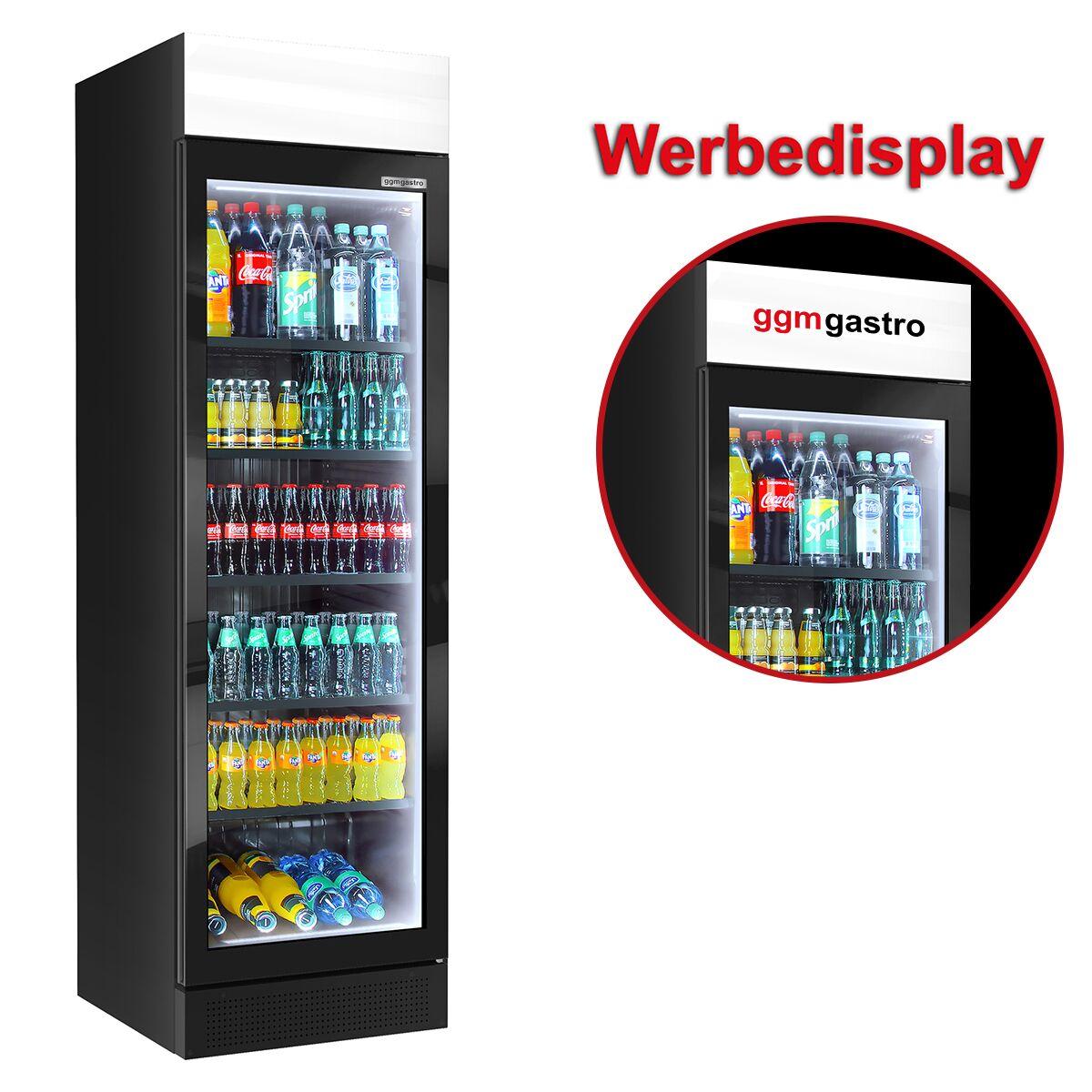 (2 units) Beverage refrigerator - 690 litres - frameless design - with advertising display