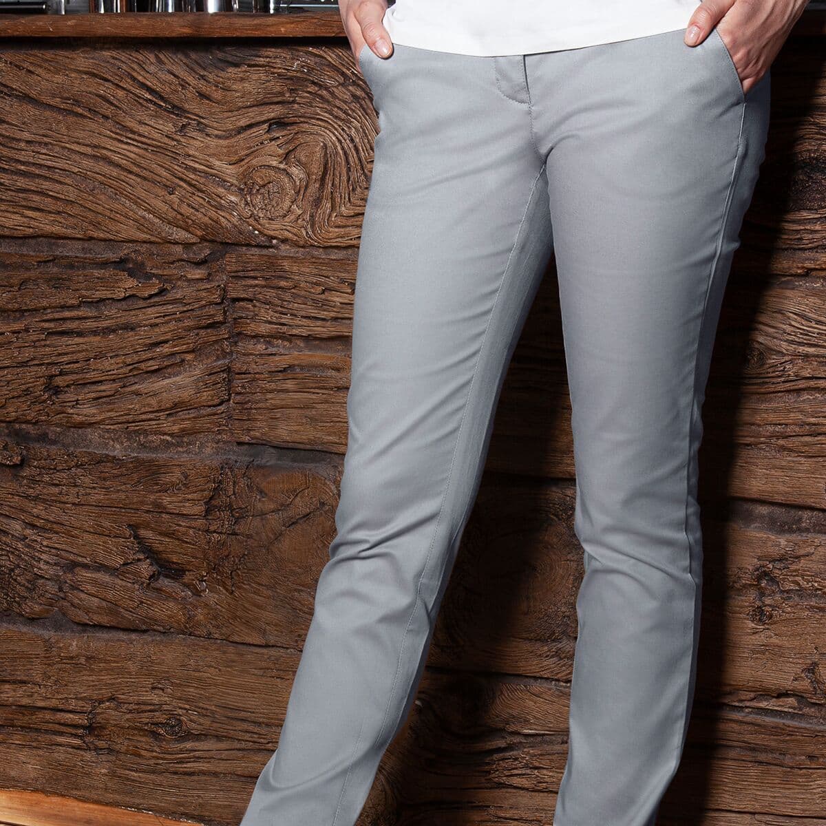 Karlowsky - Ladies Chino Pants Modern Stretch - Steel Grey - Size: 50