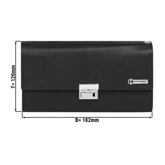 KARLOWSKY  Waiter Wallet / Purse - 18.2 x 12 cm - Black