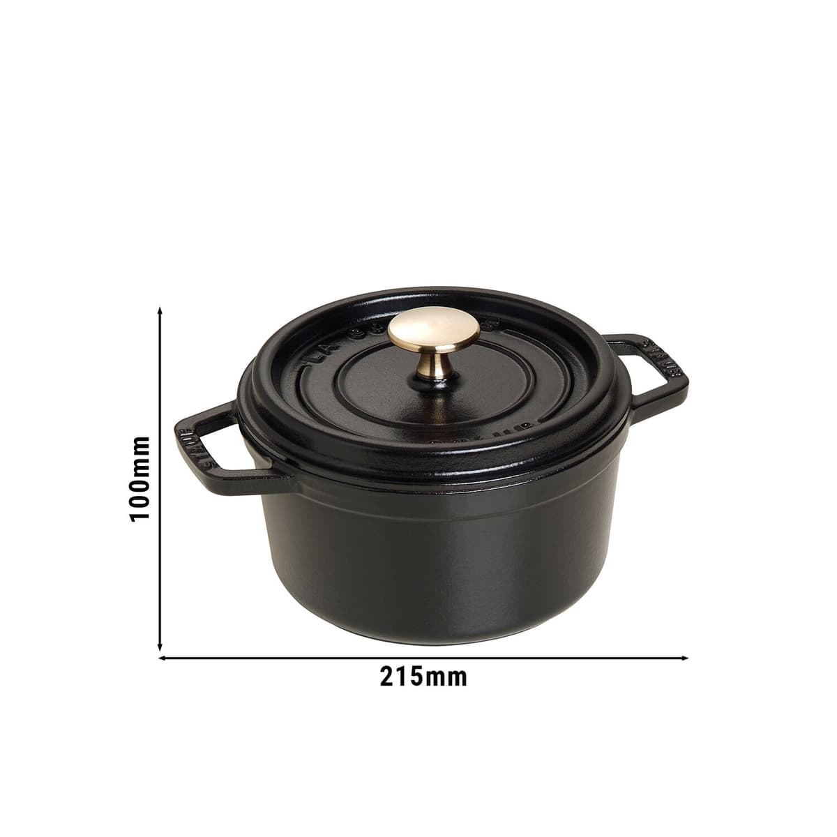 STAUB | LA COCOTTE - kokotka - Ø 160 mm - litina - černá