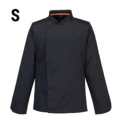 Long Sleeve MeshAir Pro Chef Jacket - Black - Size: S