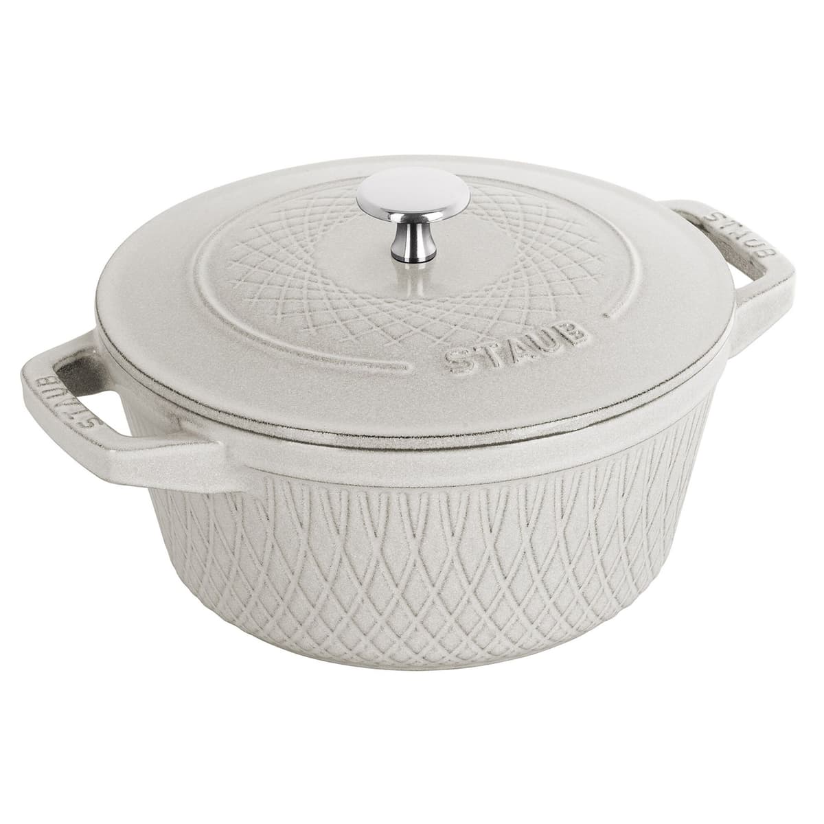 STAUB | LA COCOTTE - kokotka - Ø 240 mm - litina - bílý lanýž