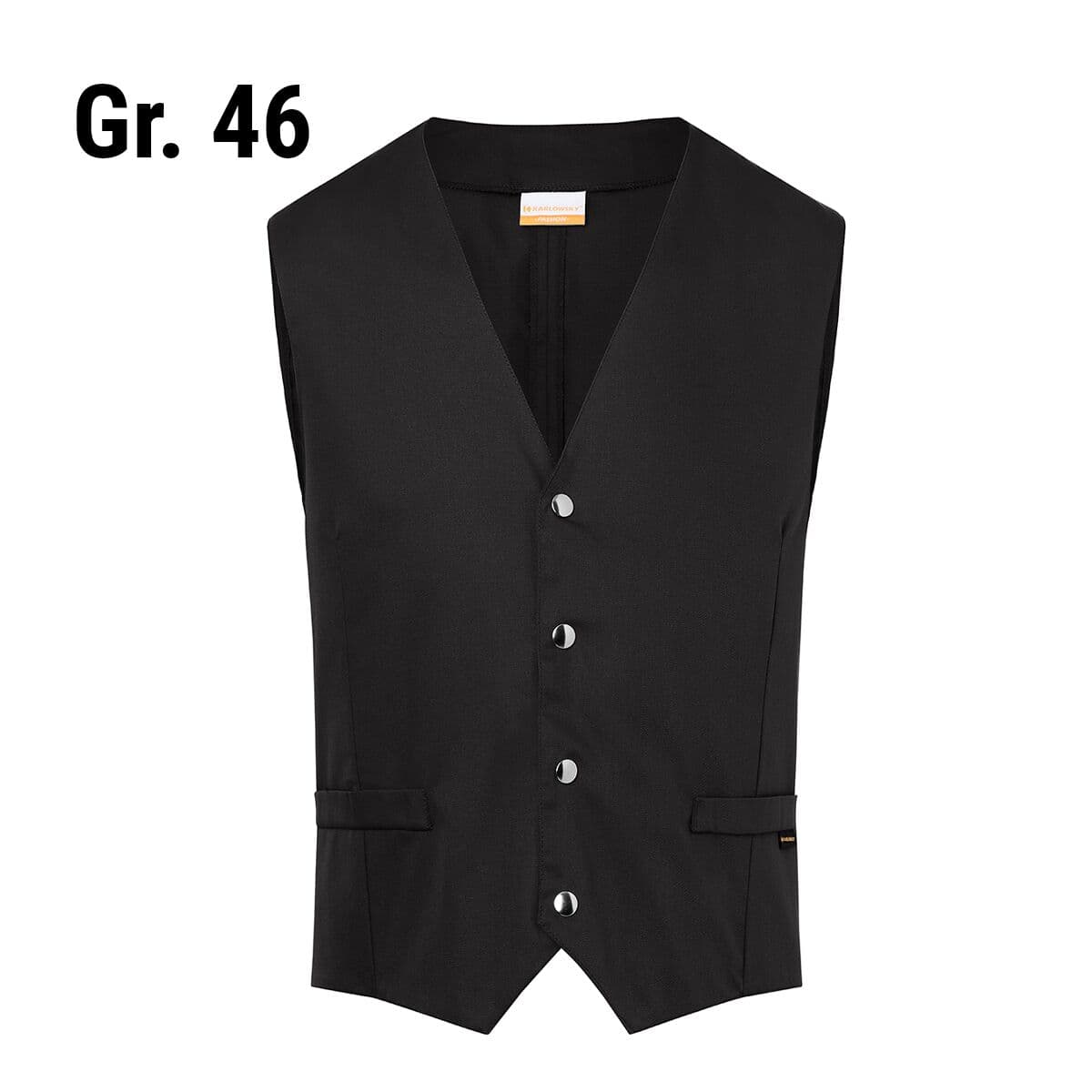 (6 pieces) Karlowsky - Men's vest Kai - Black - Size: 46