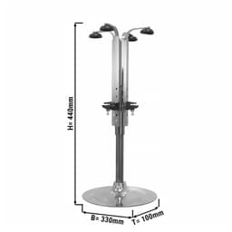 Flaschenhalter - 445x330x95mm - Aluminium