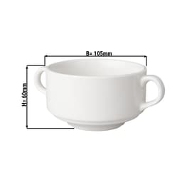 (6 pieces) BUDGETLINE  Soup cup Mammoet - 30 cl - White