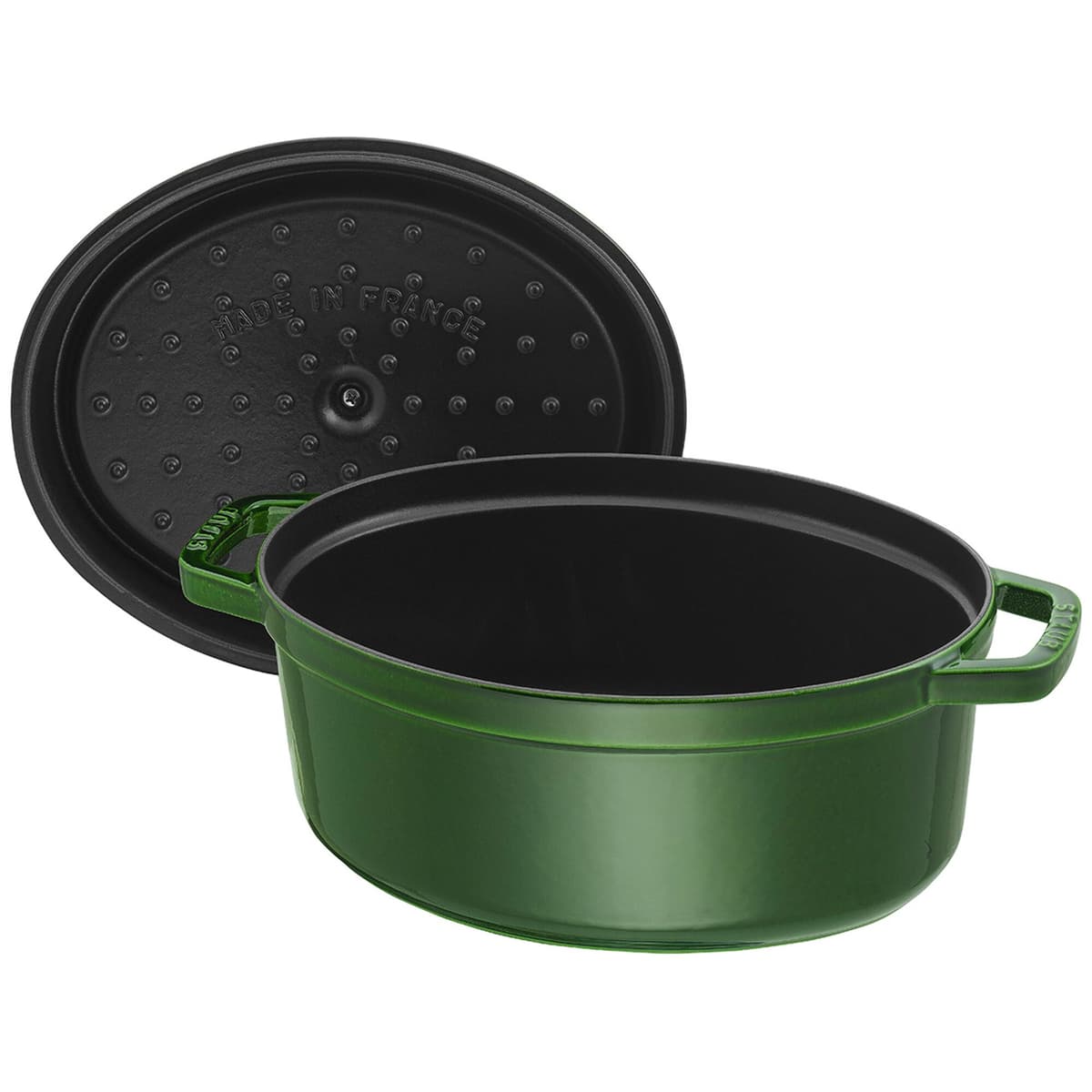 STAUB | LA COCOTTE - kokotka - Ø 270 mm - litina - bazalkově zelená