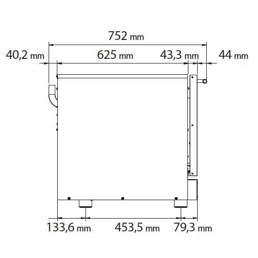 Pekárenská horkovzdušná trouba KOMPAKT - ruční ovládání - 4X EN 60X40 nebo GN 1/1