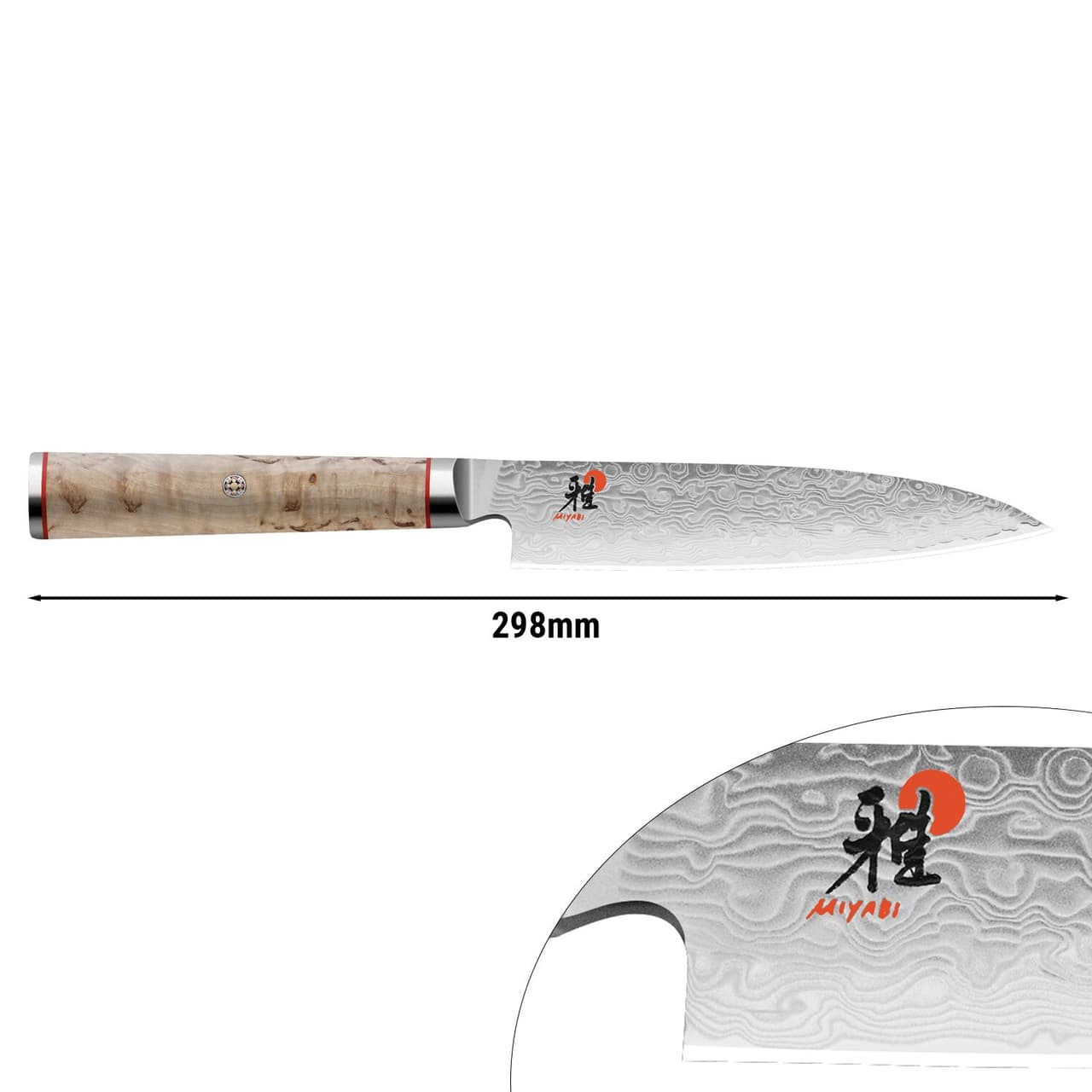 MIYABI | 5000 MCD - Chutoh - čepel: 160mm