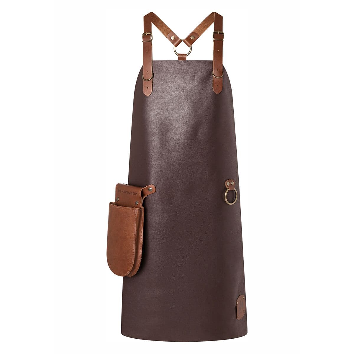 Karlowsky - Leather Bib Apron X-Style - Mocha