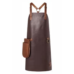 Karlowsky - Leather Bib Apron X-Style - Mocha