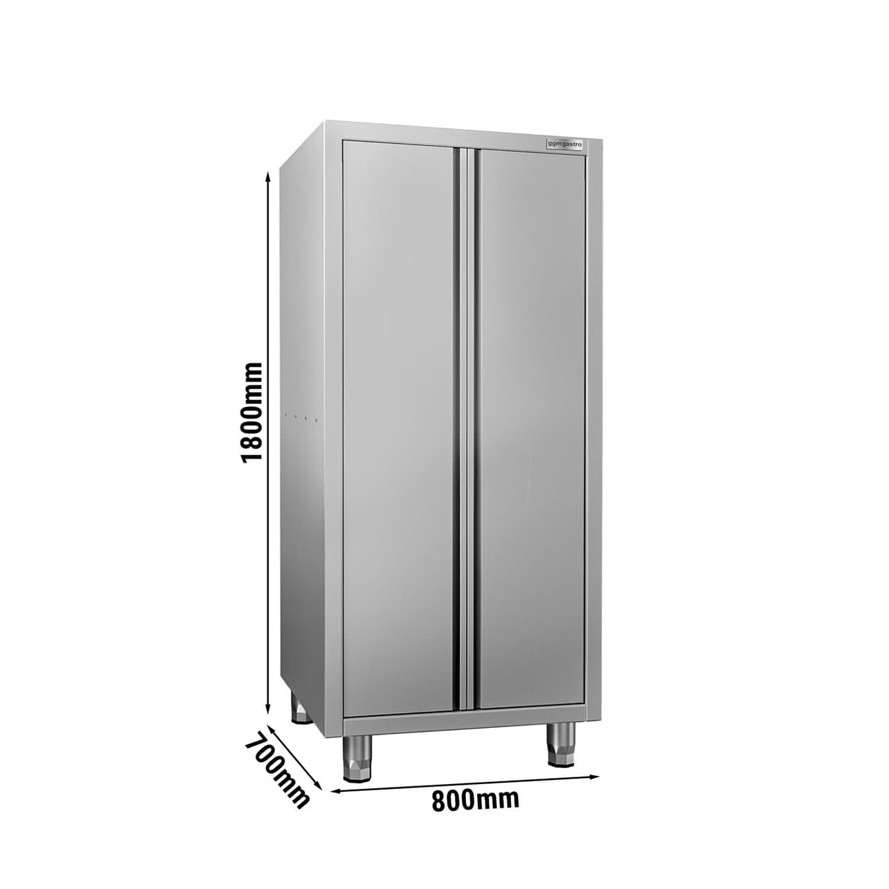 Geschirrschrank ECO - 800x700mm - 2 Flügeltüren - Höhe: 1800mm