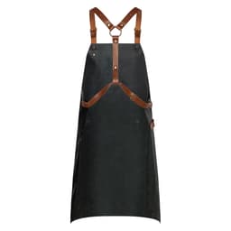 Karlowsky - Leather Bib Apron X-Style - Black