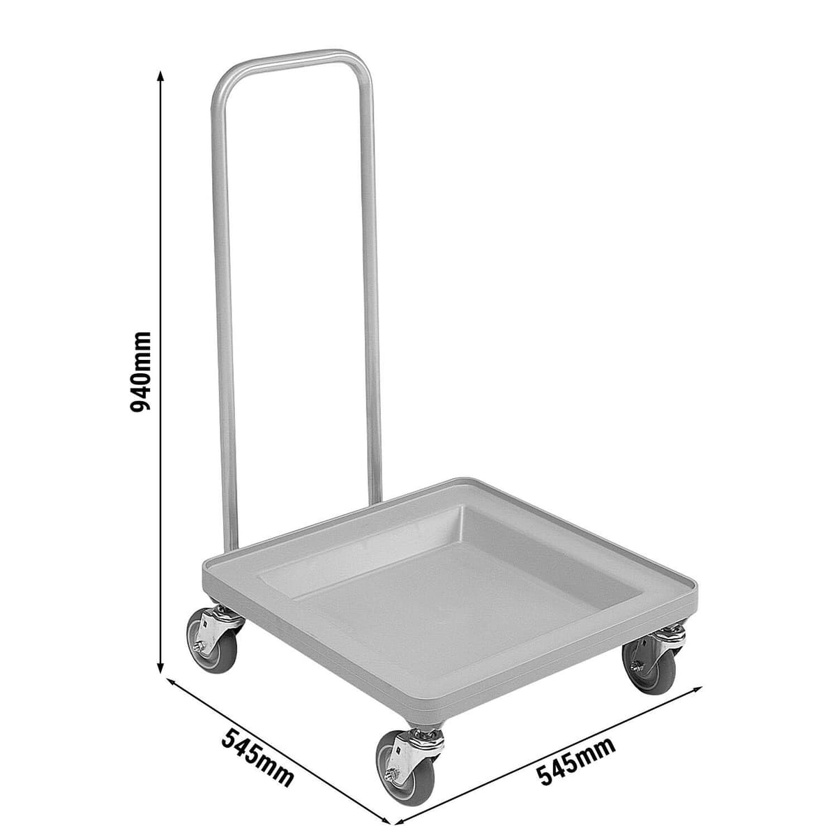 CAMBRO | CAMDOLLY® - Přepravní vozík s rukojetí - šedý