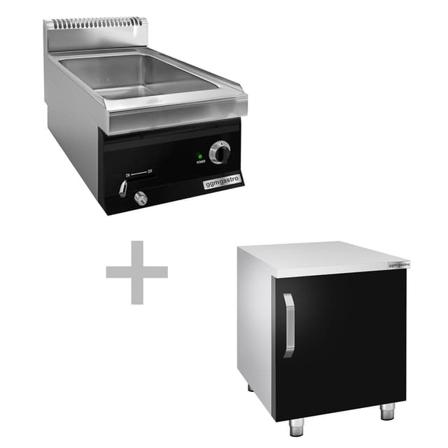 Bain Marie - 1x GN 1/1 - vč. spodního dílu s 1 dvířky