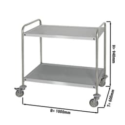 Servierwagen - 1000x600mm - mit 2 Abstellflächen