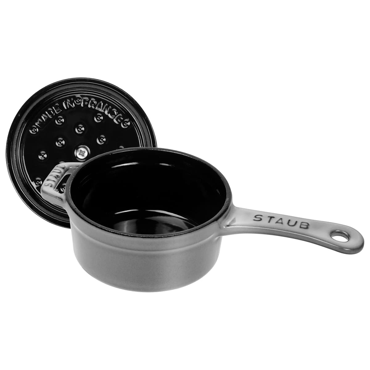 STAUB | SPECIALITY - Hrnec s dlouhou rukojetí - Ø 100 mm - litina - grafitově šedý