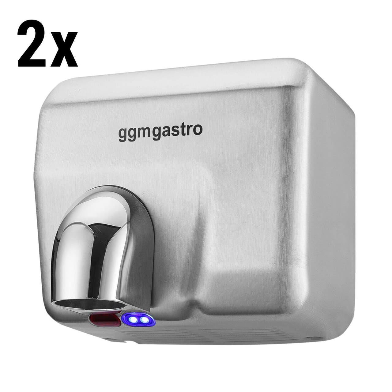 (2 pieces) Stainless Steel Hand Dryer - Matt