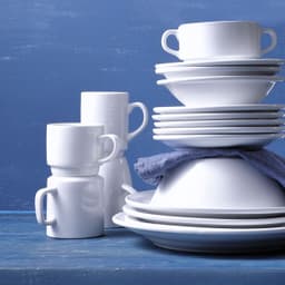 (6 pieces) Coffee cups + saucers Mammoet - 20 cl - White