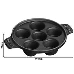 STAUB | SPECIALITY - Zapékací miska na šneky - Ø 140 mm litina - černá