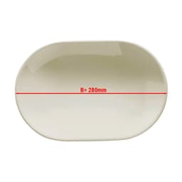 (24 Stück) TEOS - Platte/ Teller oval - 28 cm