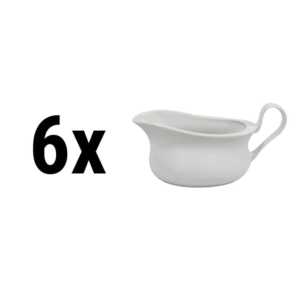 (6 pieces) MIX & MATCH - Gravy boat - 370 cc	