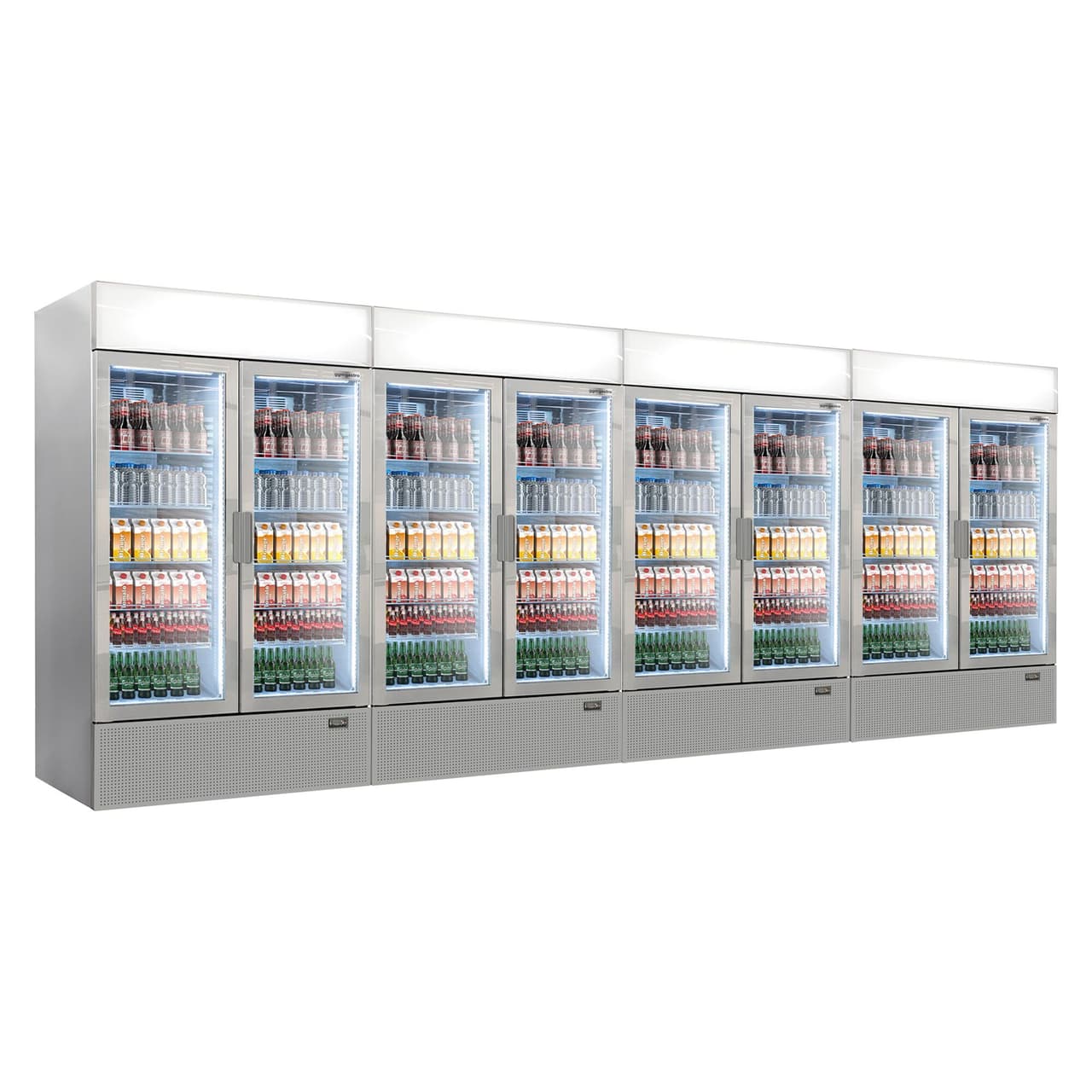 (4 pieces) Beverage refrigerator - 4192 litres (total) - grey