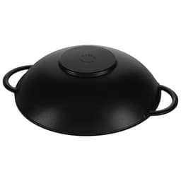 STAUB | SPECIALITY - Wok se skleněnou poklicí - Ø 370 mm - litina - černý